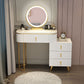 Removable Makeup Counter Lights Vanity Dressing Table with Drawer