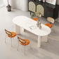 Modern 1/5 Pieces Dining Set Stone Dining Table for Living Room