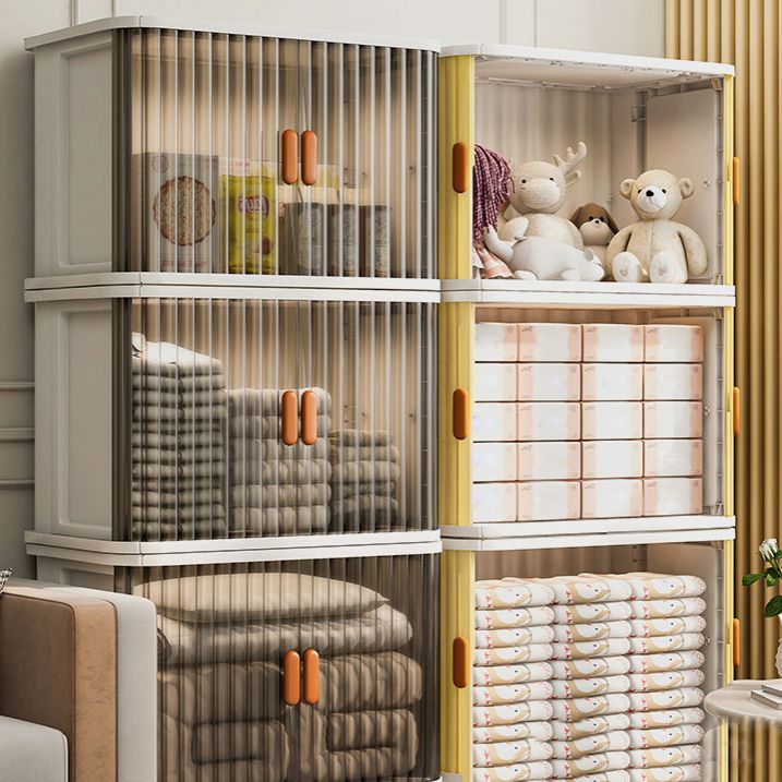 Hedendaagse niet-hangende Armoire Plastic Garderobe Closet met deur