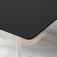 Moderne rechthoekige eettafel van gesinterde stenen tafel met plastic poten voor thuisgebruik