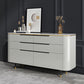 Modern Stone Sideboard a buffet con cassetti del soggiorno con gambe in legno massiccio