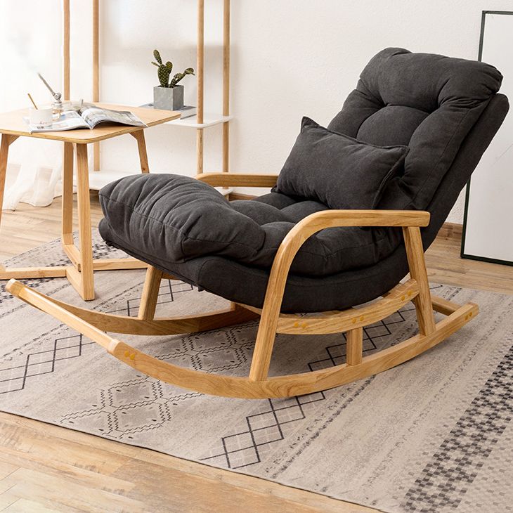 Chaute à bascule canapé de loisir de style contemporain chaise à bascule intérieure avec coussin