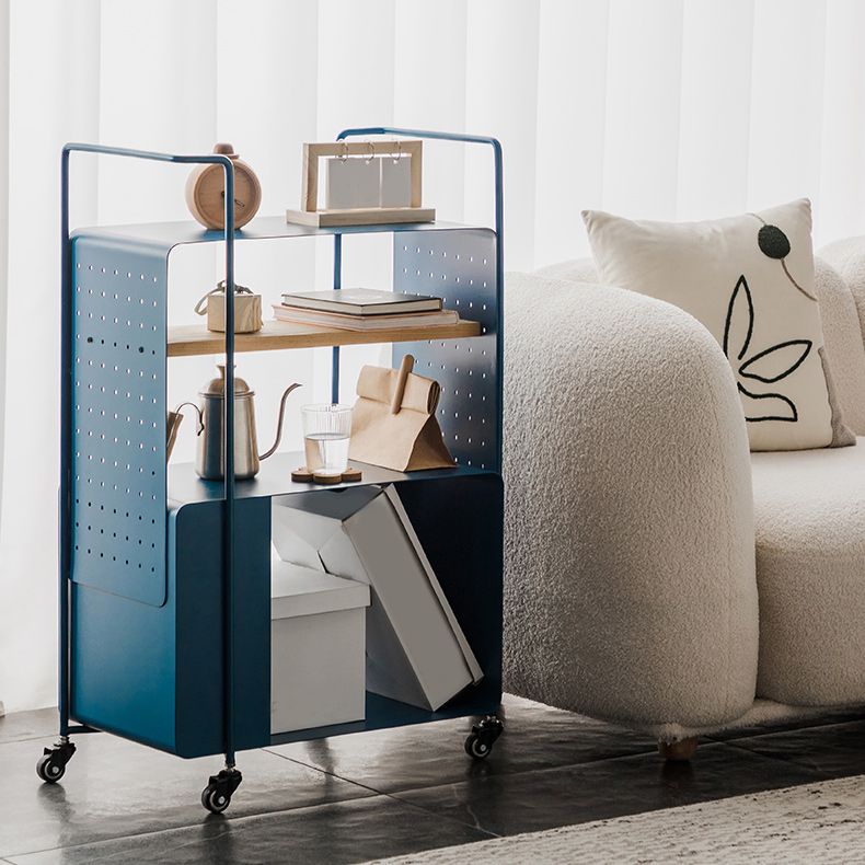 Mesa lateral rectangular de mediados de siglo 36.6 "mesa de esquina de metal de alto