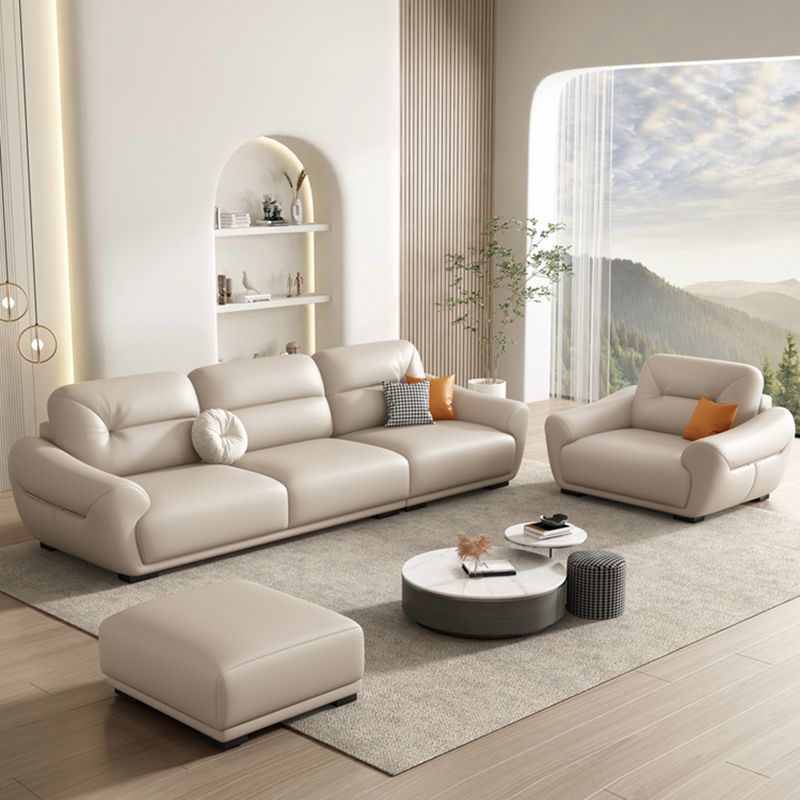 39"W Mid Century Modern Sofa Bed White Cushions Seating with Pillows