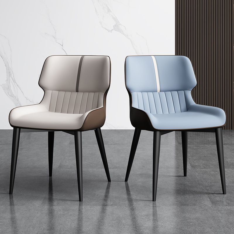 Chaises de salle à manger sans bras contemporaine avec rembourrage avec rembourrage