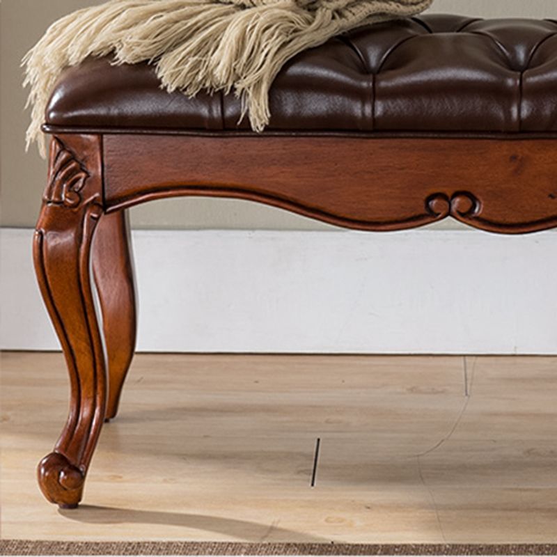 Rectangle 17.7"H Entryway Bench Cushioned Upholstered Seating Bench Clearhalo 'Benches' 'Chairs & Seating' 'furn' 'furn_benches' 'Furniture' 'Living Room Furniture' 1200x1200_74317258-35ef-4e14-ac02-d7f9d5c0fd3a