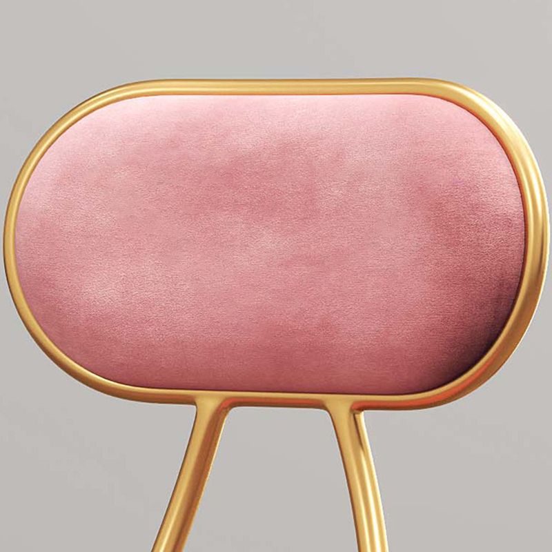 Nordic Low Back Bar-stool Round Seat Counter Bar Stool with Metal Legs Clearhalo 'Bar Furniture' 'Bar Stools' 'bar_stools' 'furn' 'furn_bar_stools' 'Furniture' 'Kitchen & Dining Furniture' 1200x1200_74319ee3-9b91-4d1a-b532-0820371b63b6