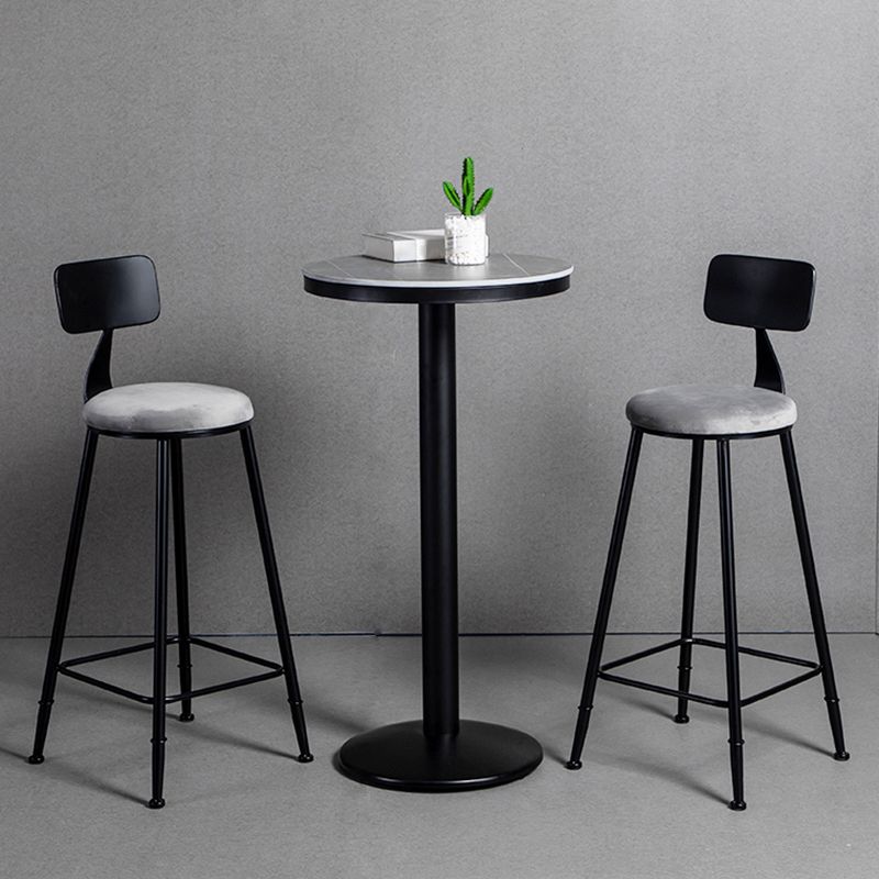 Industrielles 1/2/3-teiliges rundes Bartisch-Set aus Sinterstein-Bistro-Set für den Heimgebrauch