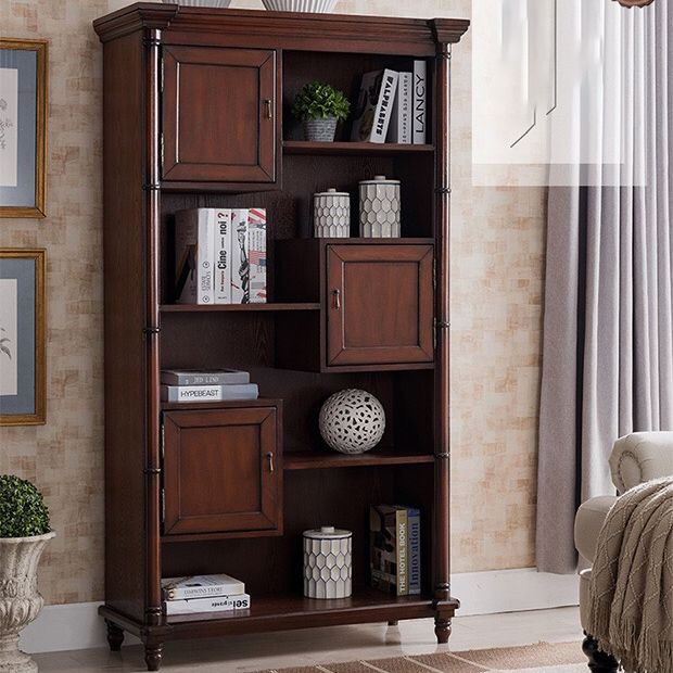 Industrial Rectangle Cabinet with 3 Doors and Shelves in Solid Wood Clearhalo 'Cabinets & Chests' 'cabinets_chests' 'furn' 'furn_cabinets_chests' 'Furniture' 'Living Room Furniture' 1200x1200_74328a53-5ac4-478e-b1ca-e762e432b169