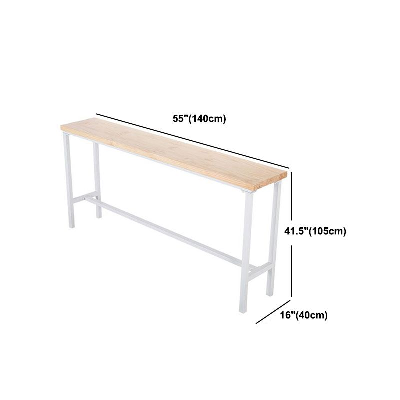 Houten indoor voetsteun pubtafel moderne bistro barhoogte cocktailtafel