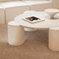 Modern Round Wood Coffee Table with 4 Legs Coffee Table in Cream Clearhalo 'Coffee & Accent Tables' 'Coffee Tables' 'coffee_tables' 'furn' 'furn_coffee_tables' 'Furniture' 'Living Room Furniture' 1200x1200_7435265b-73b0-45d7-a44c-d5dea4da7857