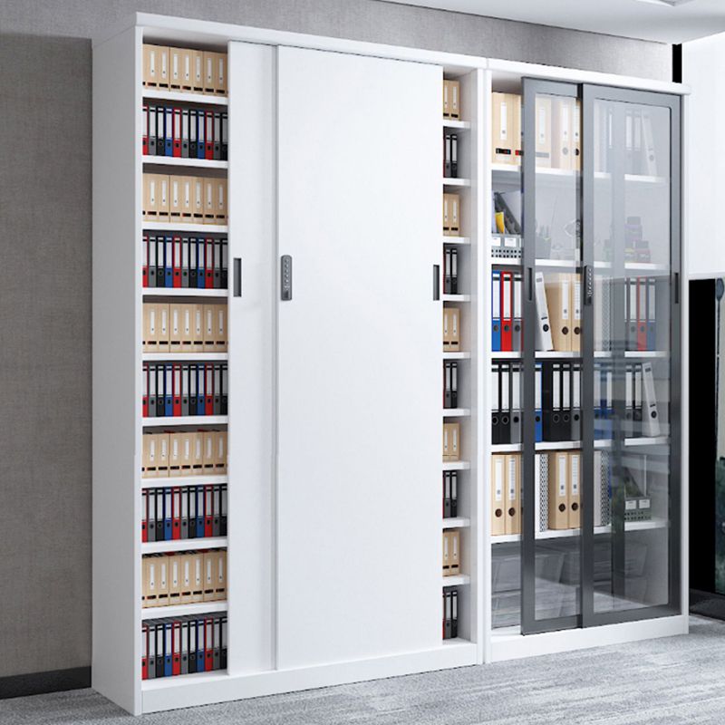 Classeur contemporain Bloc de couleur Blocage en métal avec étagères de rangement