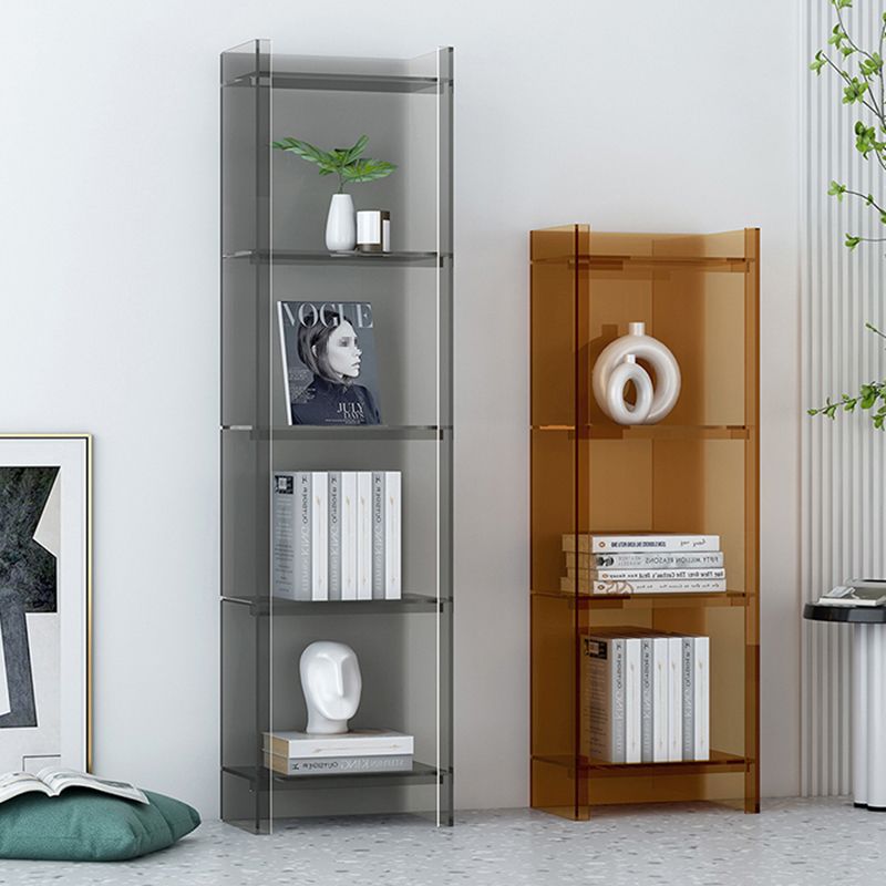 Acrylic Closed Back Standard Bookshelf Glam Vertical Bookshelf Clearhalo 'Bookcases' 'furn' 'furn_bookcases' 'Furniture' 'furniture_bookcases' 'Office Furniture' 1200x1200_743a7684-f9f5-4aff-9271-b42551949af4