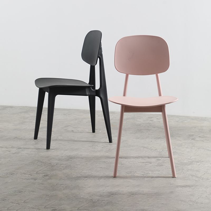 Nordic Style Open Back Dining Side Chair for Home Plastic Dining Armless Chairs Clearhalo 'Dining Chairs' 'Dining Tables & Seating' 'dining_chair' 'furn' 'furn_dining_chair' 'Furniture' 'furniture_dining_chair' 'Kitchen & Dining Furniture' 1200x1200_743b53d2-117c-4d7a-97af-753f1c68c2ea