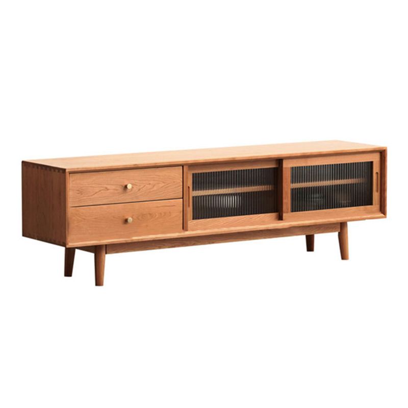 Scandinavian TV Stand Console Wooden TV Media Stand with Drawers Clearhalo 'furn' 'furn_tv_stands_entertainment_centers' 'Furniture' 'Living Room Furniture' 'TV Stands & Entertainment Centers' 'TV Stands & Media Storage Furniture' 'tv_stands_entertainment_centers' 1200x1200_743c571c-fd5a-4583-859b-dc5aed25194b
