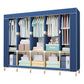 Contemporary Style Wardrobe Armoire Solid Wood Bedroom Wardrobe Closet with Shelves
