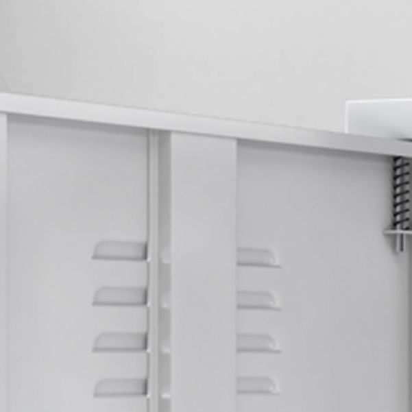 Steel Sideboard Modern Server Cabinet with Storage for Dining Room Kitchen Clearhalo 'buffet_sideboard' 'Buffets & Sideboards' 'furn' 'furn_buffet_sideboard' 'Furniture' 'Kitchen & Dining Furniture' 1200x1200_743df9ec-6bee-4f3b-9633-8000d0fcc452