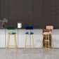 Glam Metal Upholstered Bar Stool Bristol Barstool with Low Back and Cushion Clearhalo 'Bar Furniture' 'Bar Stools' 'bar_stools' 'furn' 'furn_bar_stools' 'furniture_bar_stools' 'Kitchen & Dining Furniture' 'kitchen&dining_furn' 'kitchen' 'kitchen_furn' Furniture' 1200x1200_743dfb77-8107-4bd6-8052-30a3d69830b0