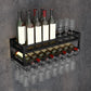 Wall Mounted Wine Rack Kit with Wine Storage Metal Wine Shelf