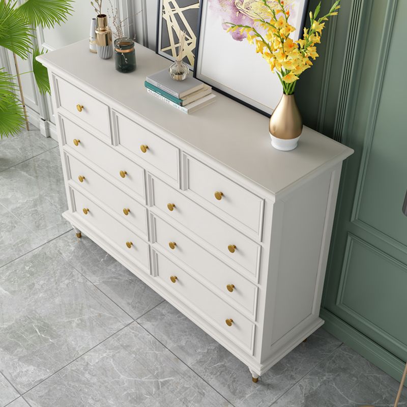 Glam Solid Wood Chest Home Storage Chest in White with Drawers Clearhalo 'Bedroom Furniture' 'Dressers & Chests' 'dressers_chests' 'furn' 'furn_dressers_chests' 'Furniture' 1200x1200_743f4b7b-21c5-463d-addb-f5d250e01bc2