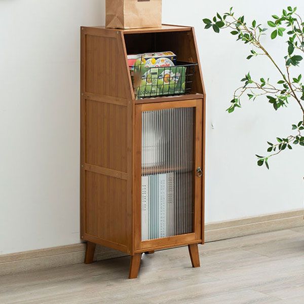 Server per pranzo acrilico contemporaneo server di bambù marrone per cucina