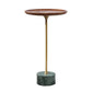 Pedestal Design Cocktail Table Brown Wood Top Marble Pedestal Coffee Table Clearhalo 'Coffee & Accent Tables' 'End & Side Tables' 'end_side_table' 'end_side_tables' 'furn' 'furn_end_side_tables' 'Furniture' 'furniture_end_side_table' 'Living Room Furniture' 1200x1200_7440023b-5f70-49ea-93f9-e0c40c0d884b