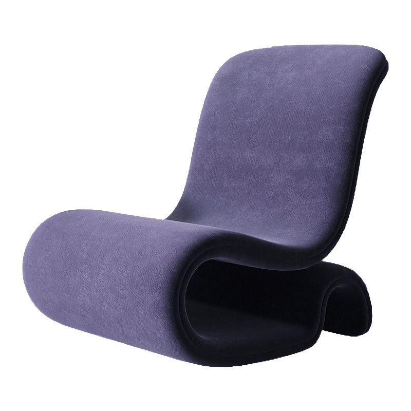 Chaise en velours 25,97 "L x30.7" W x39.3 "H Vaiseuse sans bras pour le salon
