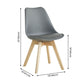 Scandinavian Dining Chair 17'' Wide Solid Back Chair with Wood Legs for Home Use Clearhalo ' kitchen&dining_furn' 'Dining Chairs' 'Dining Tables & Seating' 'dining_chair' 'Furniture' 'furniture_dining_chair' 'Kitchen & Dining Furniture' 'kitchen' 1200x1200_74438121-dc05-488f-8a22-6ffdffd8521e