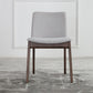 Wood Kitchen Dining Chair Contemporary Upholstered Dining Chair in Grey