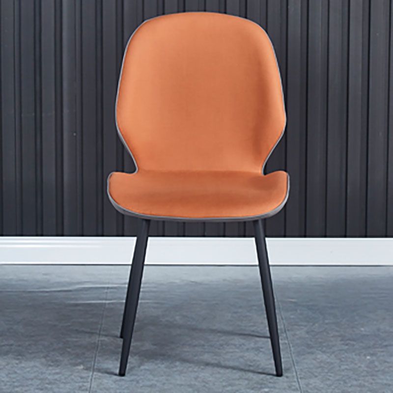 Industrial Style Faux Leather Dining Chairs Solid Back Chair for Kitchen Clearhalo ' kitchen&dining_furn' 'Dining Chairs' 'Dining Tables & Seating' 'dining_chair' 'furn' 'furn_dining_chair' 'Furniture' 'furniture_dining_chair' 'Kitchen & Dining Furniture' 'kitchen' 1200x1200_744922bb-13bc-4901-8970-003f9356f0d1