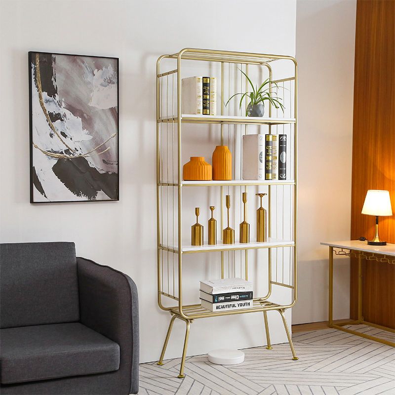 Scandinavian Iron Etagere Bookshelf Open Vertical Bookshelf for Bedroom Clearhalo 'Bookcases' 'furn' 'furn_bookcases' 'Furniture' 'furniture_bookcases' 'Office Furniture' 1200x1200_7449a5fa-e28e-480c-84dc-cc1dca9fddc8