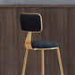 Nordic Style Bar-stool Round Seat Counter Bar Stool with Metal Legs for Home Use Clearhalo 'Bar Furniture' 'Bar Stools' 'bar_stools' 'furn' 'furn_bar_stools' 'Furniture' 'Kitchen & Dining Furniture' 1200x1200_744a1107-957c-449e-a0e4-1728b7652a08