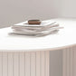 Contemporary Sintered Stone Dining Table Metal Base Dining Table for Home Use