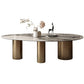 Oval Traditional Luxury Dining Table White Sintered Stone Table with 3 Metal Legs Clearhalo ' dining_table' 'Dining Tables & Seating' 'Dining Tables' 'furn' 'furn_dining_table' 'Furniture' 'furniture_dining_table' 'Kitchen & Dining Furniture' 'kitchen&dining_furn' 'kitchen' 'kitchen_dining_table' 1200x1200_744b5fb8-245d-4115-a10a-7aa198331457