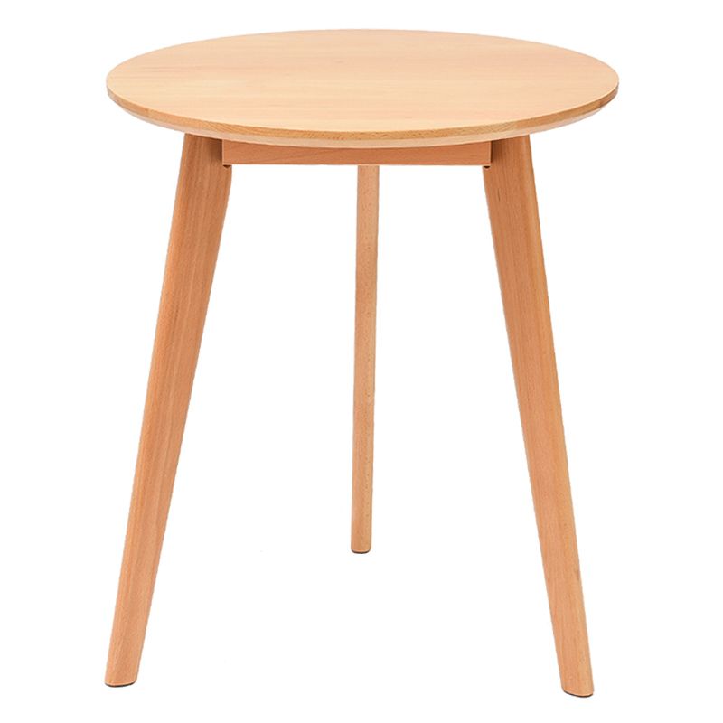 Round Minimalist Dining Table Wood Color Fixed Table with Beech Solid Wood Clearhalo ' dining_table' 'Dining Tables & Seating' 'Dining Tables' 'furn' 'furn_dining_table' 'Furniture' 'furniture_dining_table' 'Kitchen & Dining Furniture' 'kitchen&dining_furn' 'kitchen' 'kitchen_dining_table' 1200x1200_744cc895-5e09-48e4-947f-eaf51307e557