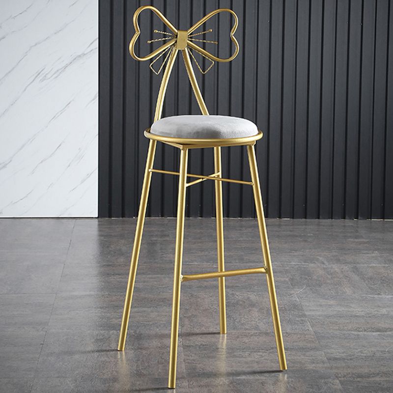 Upholstered Armless Glossy Bar Stools With Cushion And Metal Legs Clearhalo 'Bar Furniture' 'Bar Stools' 'bar_stools' 'furn' 'furn_bar_stools' 'furniture_bar_stools' 'Kitchen & Dining Furniture' 'kitchen&dining_furn' 'kitchen' 'kitchen_furn' Furniture' 1200x1200_744d3e0d-122e-4fd4-9df7-bd9b65651fe6