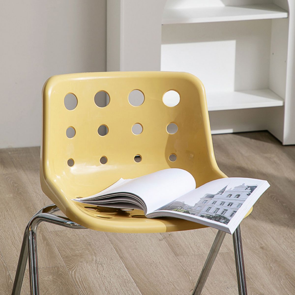 Silla de comedor sin brazo de plástico de plástico plástico plástico plástico