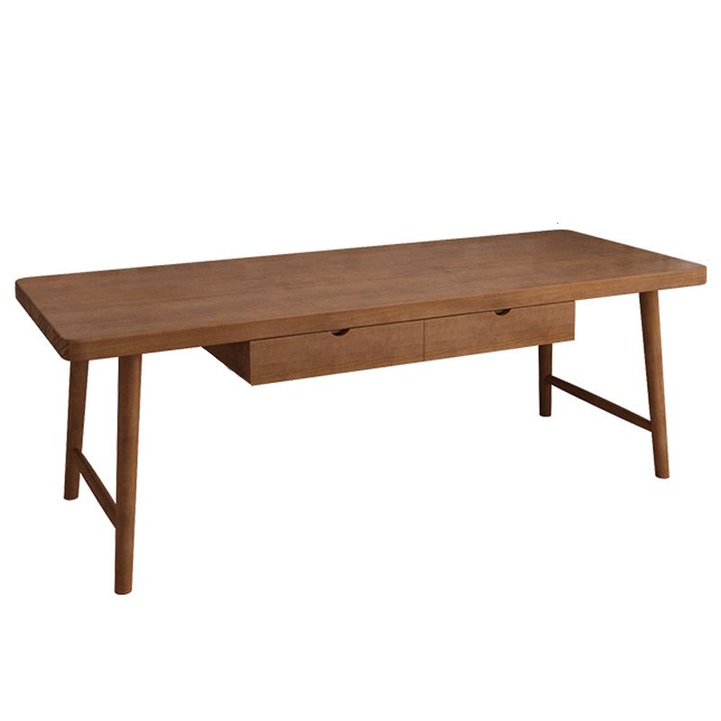 Contemporary Sled Office Desk Natural Solid Wood Writing Desk Clearhalo 'furn' 'furn_office_desk' 'Furniture' 'Office Desks' 'Office Furniture' 'office_desk' 1200x1200_7451b22b-e9d0-4722-84b7-b18ee7a79a3b