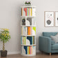 Modern Style Wood Bookcase Closed Back Bookshelf for Any Room