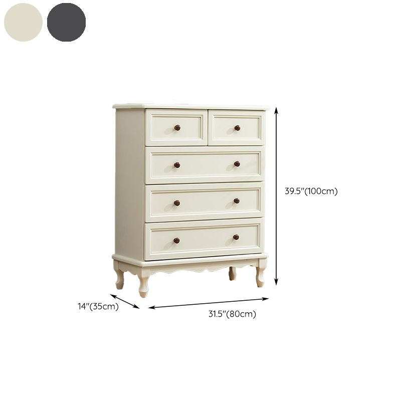 Coffre de rangement nautique en bois massif, coffre de chambre à coucher avec plusieurs tiroirs