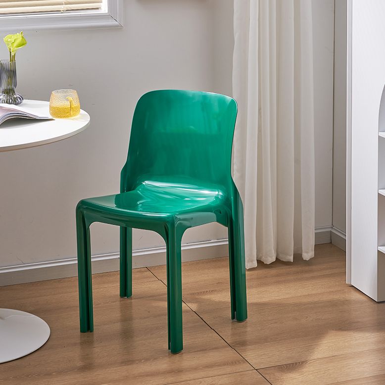 Eigentijdse stijl plastic 4 benen eetkamerstoel voor thuis