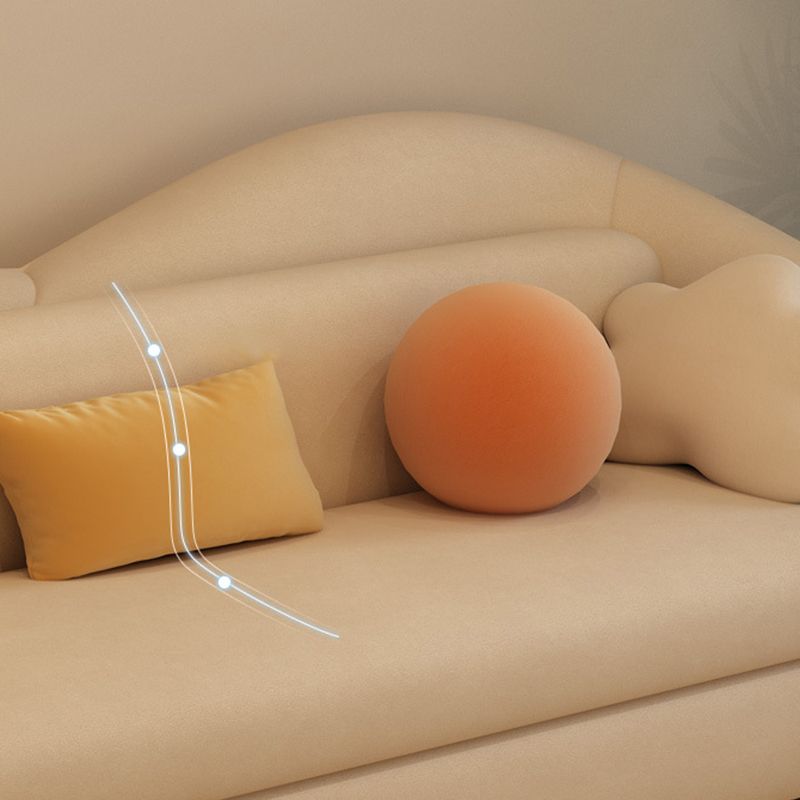 Divano convertibile divano in fico in pelle con braccio inclinato in bianco