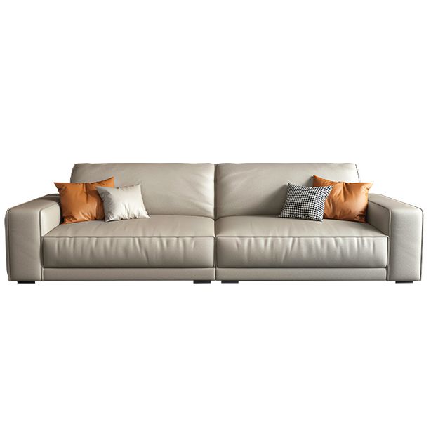Cushions Faux Leather Square Arm Sofa with Waterproof and Wear-resisting Clearhalo 'furn' 'furn_sectionals' 'Furniture' 'furniture_sectionals' 'kitchen' 'kitchen_sectionals' 'Living Room Furniture' 'Sectionals' 1200x1200_7455ba40-06b8-432a-99ea-e84c59e14e87
