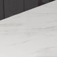 1/5 Pieces Rectangular Dining Table Set Gorgeous Style Stone Home Table and Chairs