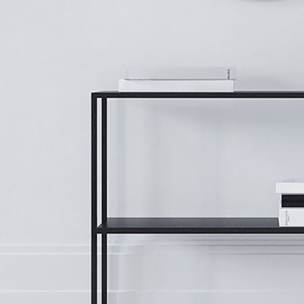 Contemporary Style Console Table Rectangle Metal Accent Table Clearhalo 'Console Tables' 'console_tables' 'Entry & Mudroom Furniture' 'furn' 'furn_console_tables' 'Furniture' 1200x1200_74575353-6e01-4d5b-ab49-a720707210bd
