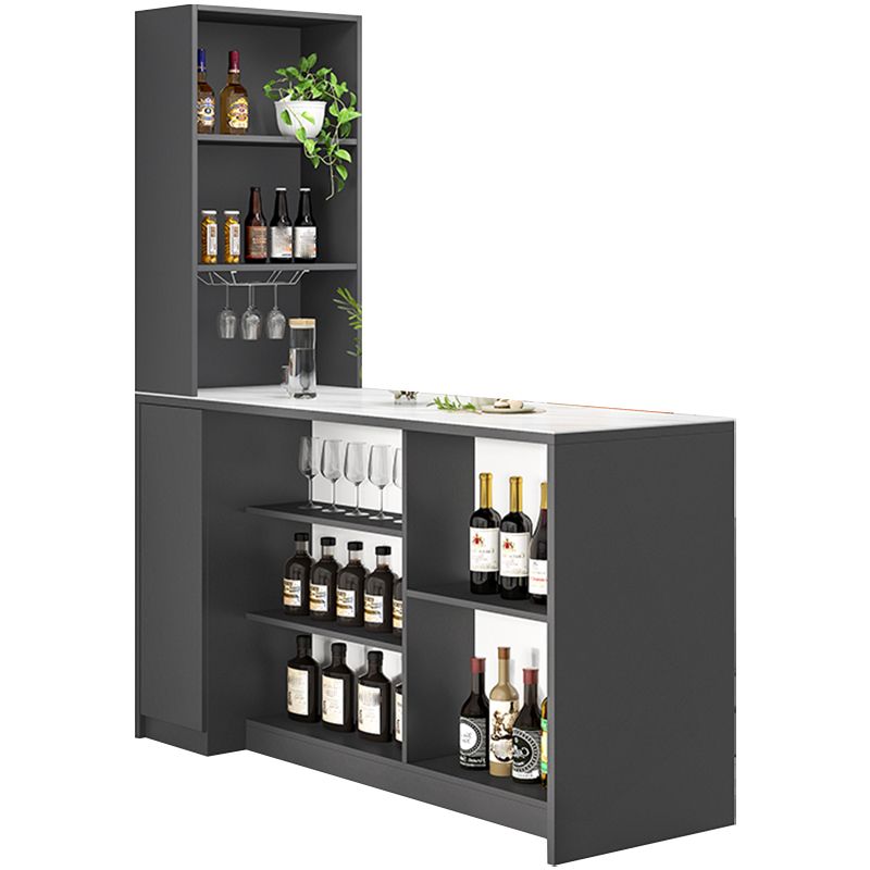 Modern Style Stone Rectangle Bistro Bar Desk Table for Living Room Clearhalo 'Bar Furniture' 'Bar Tables' 'bar_tables' 'furn' 'furn_bar_tables' 'Furniture' 'Kitchen & Dining Furniture' 1200x1200_7457bf69-7115-4c23-a3c3-650241d4725c