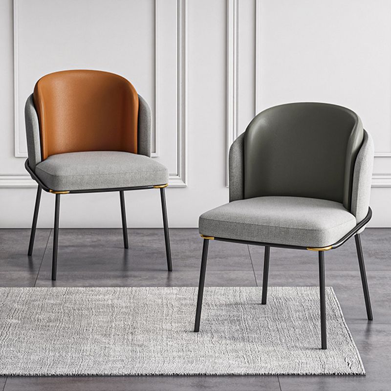 Sedia laterale glam parsons imbottita sedia da pranzo interno per casa