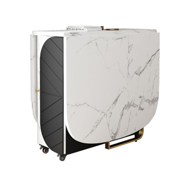 Rectangle Mid-Century Modern Dining Table Metal Base Table for Dining Room,59"L x 31.5"L x 29.3"H Clearhalo ' dining_table' 'Dining Tables & Seating' 'Dining Tables' 'furn' 'furn_dining_table' 'Furniture' 'furniture_dining_table' 'Kitchen & Dining Furniture' 'kitchen&dining_furn' 'kitchen' 'kitchen_dining_table' 1200x1200_745975be-31b3-4b99-b8a3-559d5de181ab