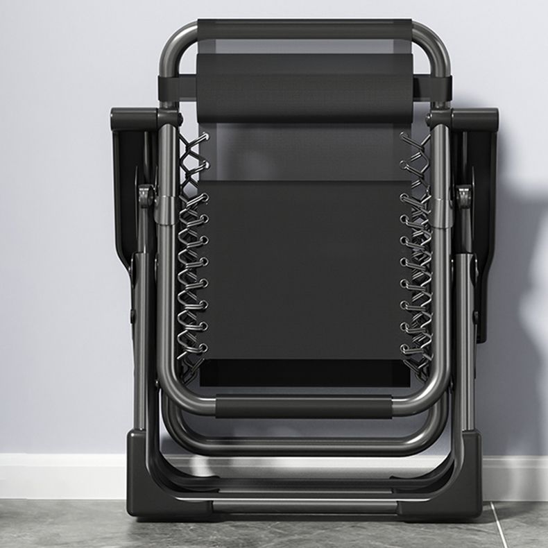 Sedia reclinabile interna con base in metallo e blocco della posizione e braccia