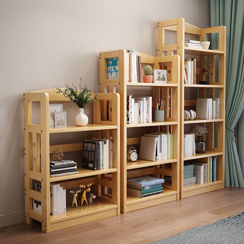 Contemporary Standard Bookshelf Wooden Open Back Bookcase with Shelves Clearhalo 'Bookcases' 'furn' 'furn_bookcases' 'Furniture' 'Office Furniture' 1200x1200_745b0858-03b1-4c8b-8f34-67a8e86efb9f